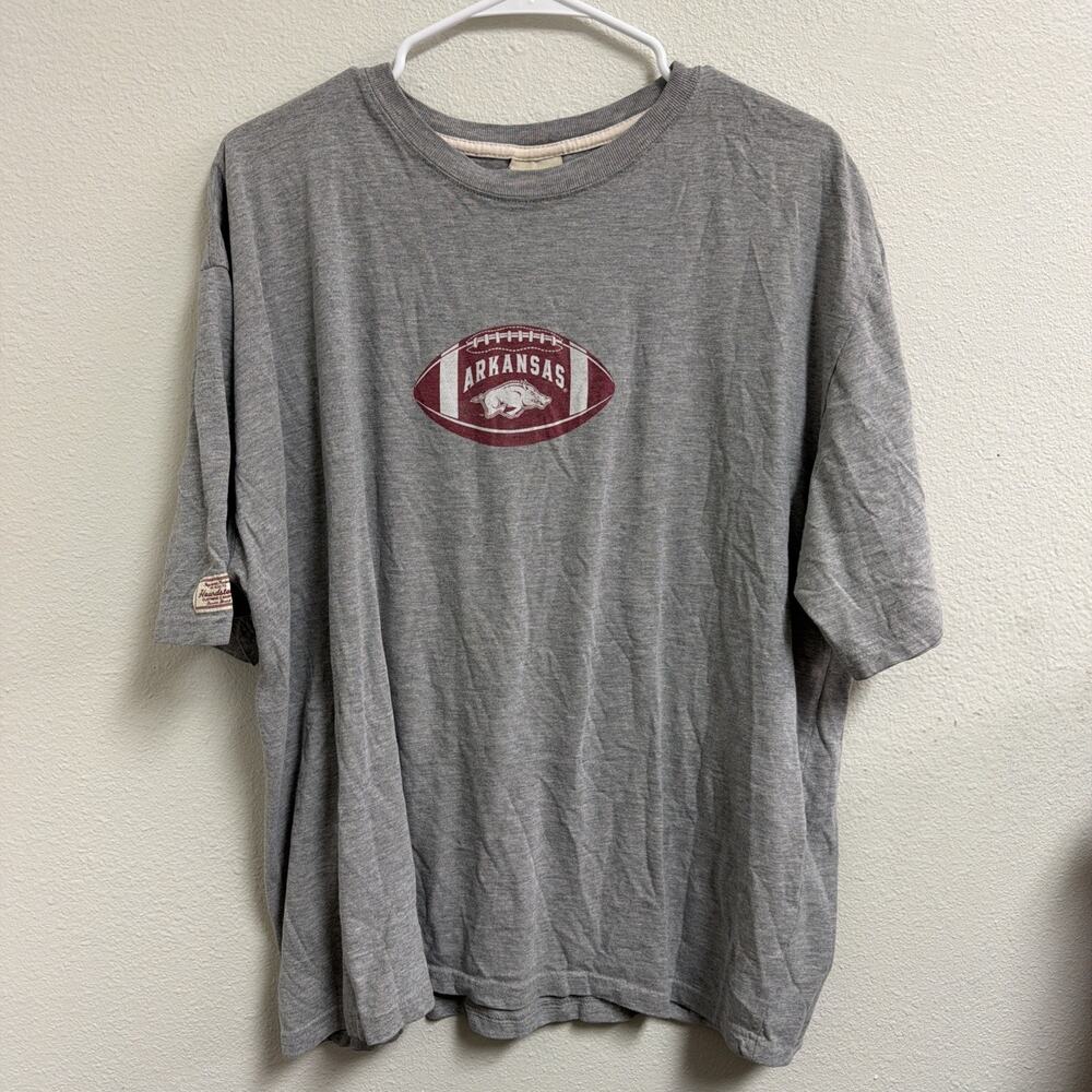 Houndstooth XXL Arkansas Razorbacks T Shirt Double Sided Pride And Tradition